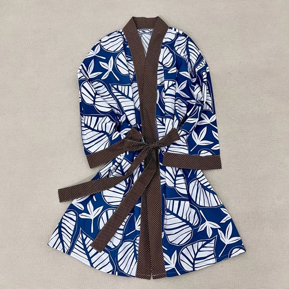 ricki and richi Other - Floral Cotton Kimono Robe-Tarovine Short Getting Ready Robes Bridesmaid robe